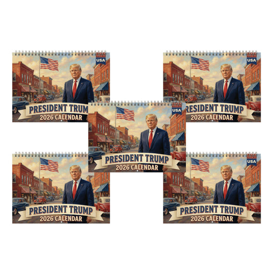 5x President Donald Trump 2026 Americana Calendar - Made in the USA