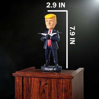 3 x Donald Trump Bobblehead - Trump 47 Collectibles