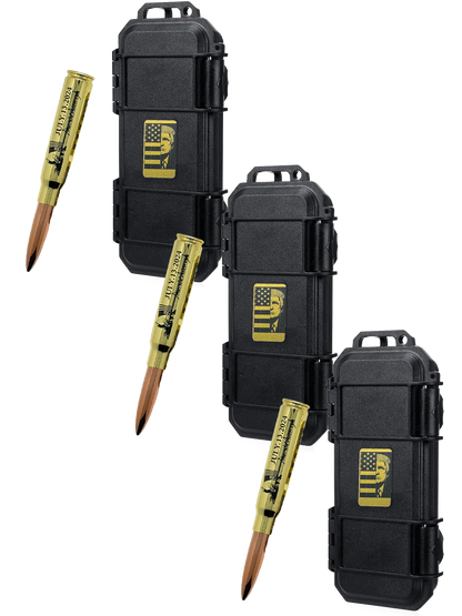 3x Donald Trump Pen - Brass Bullet Shaped Ballpoint Pen