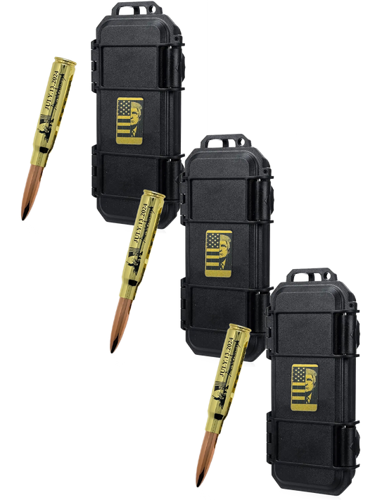 3x Donald Trump Pen - Brass Bullet Shaped Ballpoint Pen