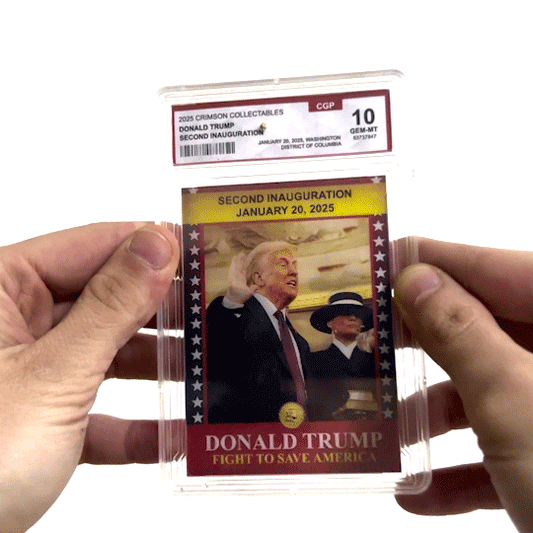 Donald Trump Trading Card - 3D Inauguration - Gem Mint Graded 3D Collectable Card