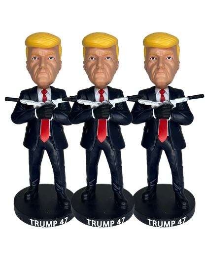 3 x Donald Trump Bobblehead - Trump 47 Collectibles
