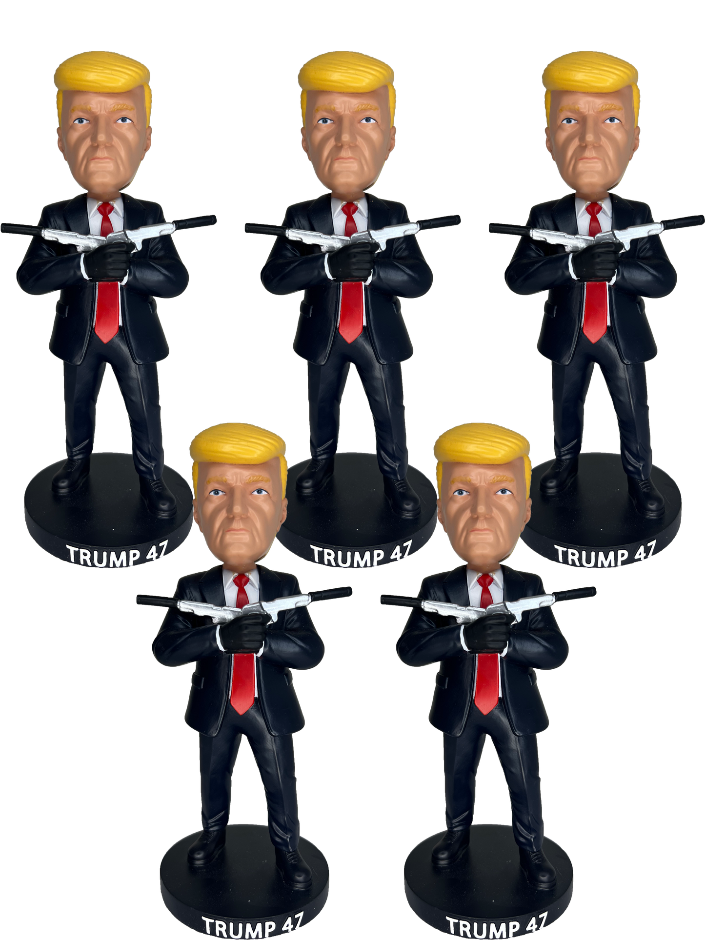 5 x Donald Trump Bobblehead - Trump 47 Collectibles