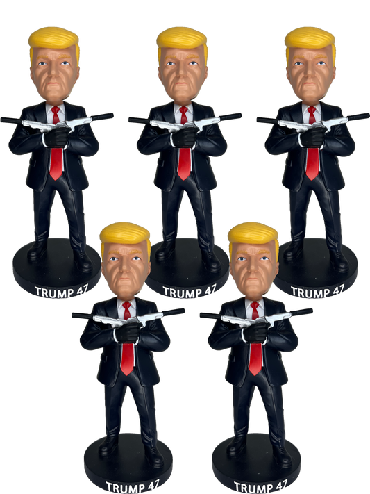 5 x Donald Trump Bobblehead - Trump 47 Collectibles